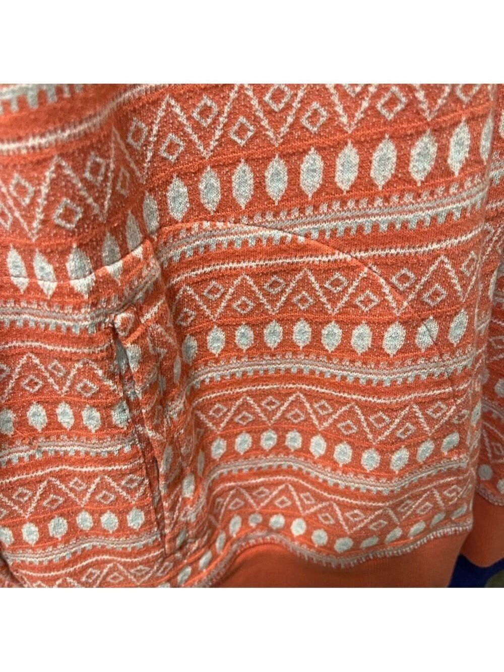 Coral Patterned Hooded Women's Top - Picture 3 of 5